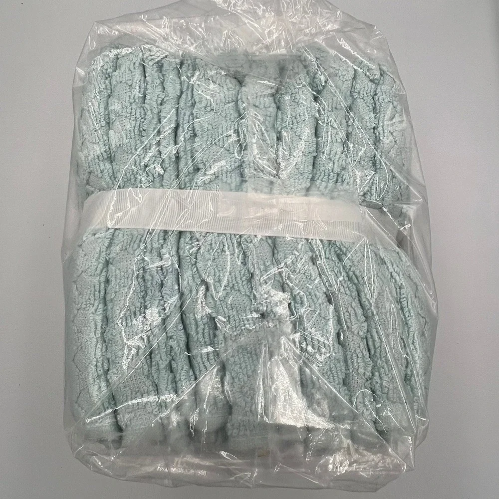 Great Bay Home Grayson Hand Towels 6 Pack Pale Blue 16x28 New